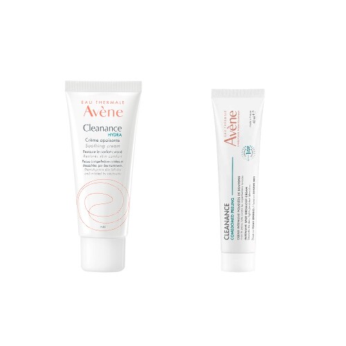 Набор AVENE КЛИНАНС ГИДРА КРЕМ УСПОКАИВАЮЩИЙ 40МЛ + AVENE CLEANANCE COMEDOMED PEELING КРЕМ Д/УХОДА ЗА ПРОБЛЕМ КОЖЕЙ СКЛОННОЙ К А