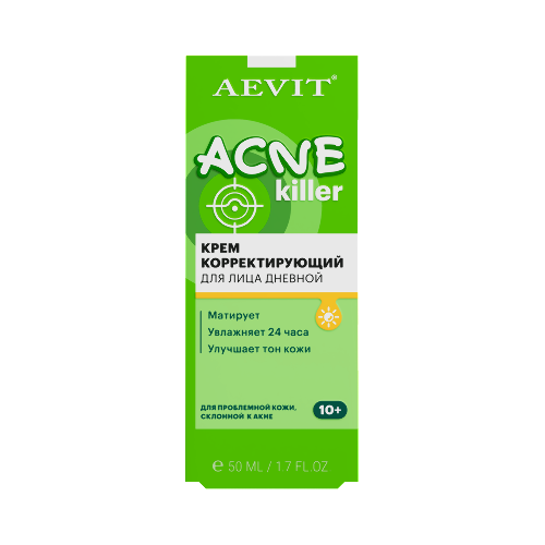 Aevit acnekiller крем дневной корректирующий 50 мл