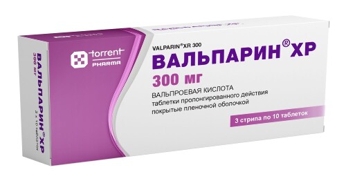 Купить Вальпарин хр 300 мг 30 шт. таблетки пролонгированные покрытые пленочной оболочкой цена