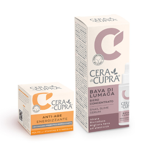 Набор Cera di Cupra: крем д/лица дневной 50 мл + сыворотка д/лица с муцином улитки 30 мл  по выгодной цене!