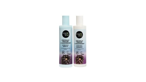 Набор ORGANIC SHOP COCONUT YOGURT&BLACKBERRY ПРОТИВ ВЫПАДЕНИЯ ВОЛОС АНТИСТРЕСС ШАМПУНЬ 280МЛ + КОНДИЦИОНЕР 280 МЛ по спец. цене