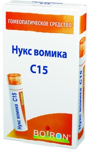 Купить Нукс вомика c15 гомеопатический монокомпонентный препарат растительного происхождения 4 гр гранулы гомеопатические цена