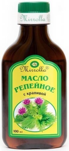 Mirrolla репейное масло с крапивой 100 мл