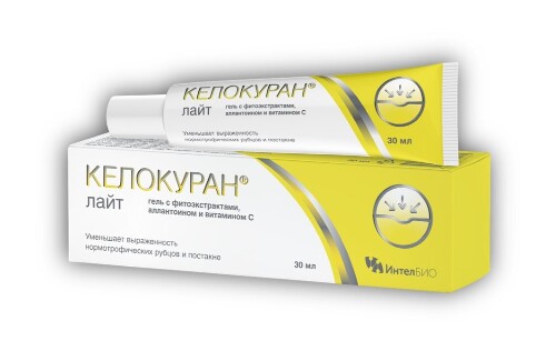 Келокуран лайт гель с фитоэкстрактами аллантоином и витамином с 30 мл