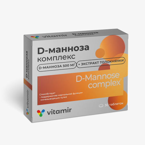 Купить D-манноза комплекс 30 шт. таблетки массой 865 мг цена