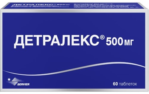 Детралекс 500 мг 60 шт. таблетки, покрытые пленочной оболочкой