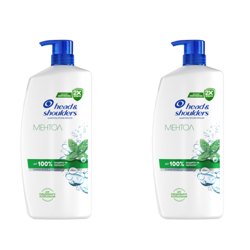 Набор Head & shoulders шампунь против перхоти ментол 800мл 2 шт по цене 1
