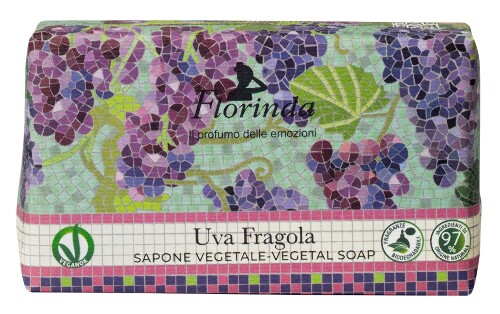 Купить Florinda мыло туалетное твердое земляничный виноград 200 гр цена