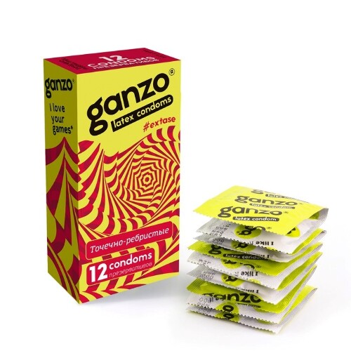 Презервативы ganzo extase 12 шт.