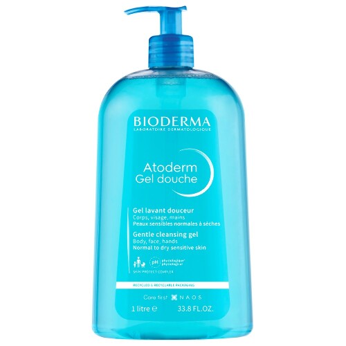 Купить Bioderma Atoderm гель для душа увлажняющий для нормальной сухой и атопичной кожи 1000 мл цена
