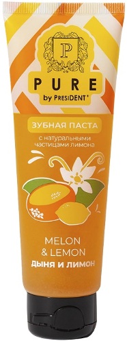 Pure by president зубная паста дыня и лимон 100 гр