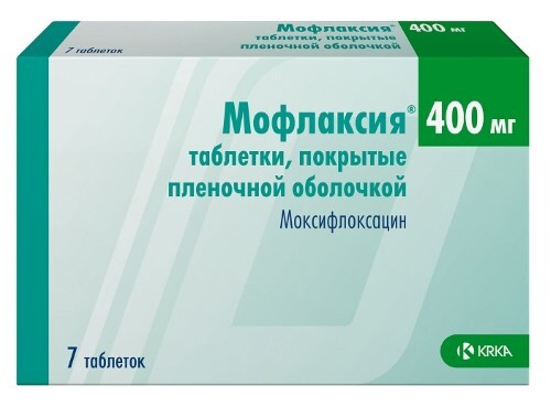 Купить Мофлаксия 400 мг 7 шт. таблетки, покрытые пленочной оболочкой цена