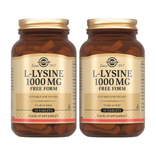 Набор Solgar l-лизин 1000мг табл по 1485 мг №50 из 2 уп со скидкой