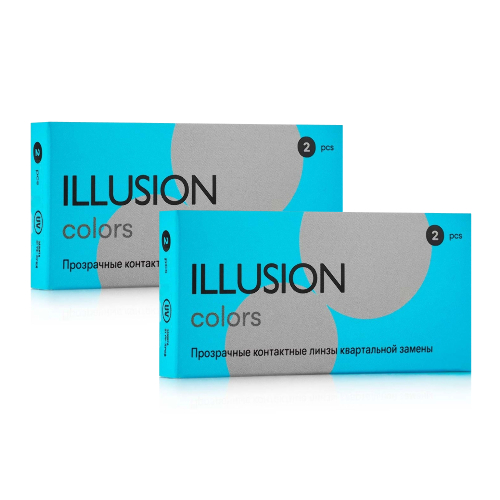 Набор из 2-х уп /-2,50/ ILLUSION COLORS 8,6/14,0 N2 МЯГКИЕ КОНТАКТНЫЕ ЛИНЗЫ