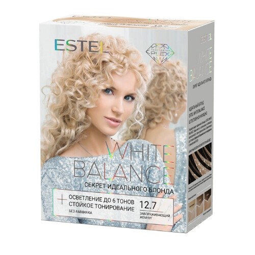 Купить Estel набор секрет идеального блонда white balance тон 12.7/завораживающий жемчуг цена