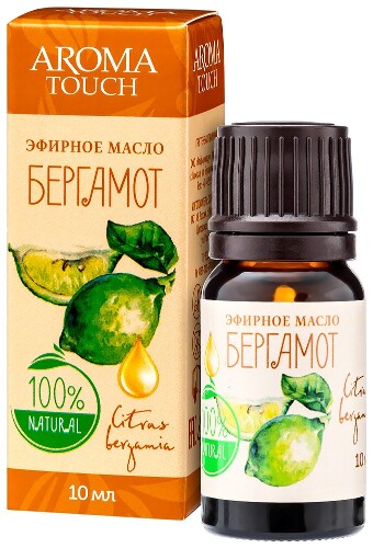 Aroma touch масло эфирное бергамот 10 мл в индивидуальной упаковке
