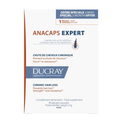 Ducray анакапс эксперт 90 шт. капсулы массой 569 мг