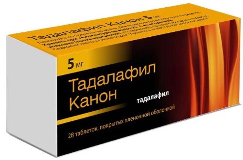 Купить Тадалафил канон 5 мг 28 шт. таблетки, покрытые пленочной оболочкой цена