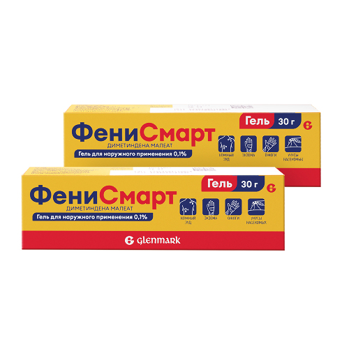 Набор из 2 уп. Фенисмарт 0,1% 30,0 гель д/наруж прим
