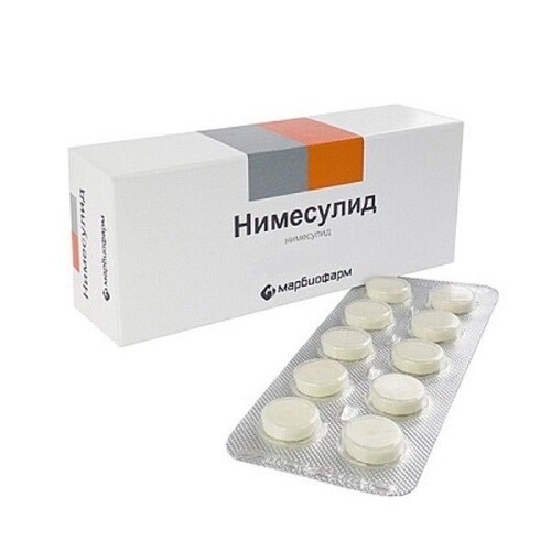 Нимесулид 100 мг 20 шт. таблетки блистер