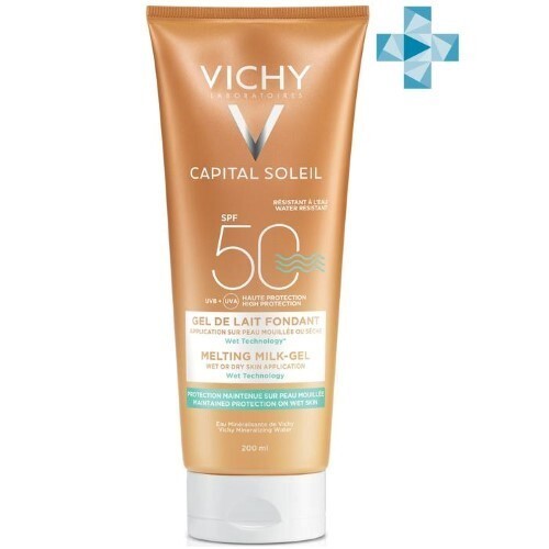 Купить VICHY CAPITAL SOLEIL ЭМУЛЬСИЯ СОЛНЦЕЗАЩИТНАЯ ТАЮЩАЯ С ТЕХНОЛОГИЕЙ НАНЕСЕНИЯ НА ВЛАЖНУЮ КОЖУ SPF50 200МЛ цена
