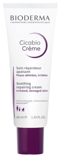 Купить Bioderma Cicabio крем восстанавливающий заживляющий для воспаленной и поврежденной кожи 40 мл цена