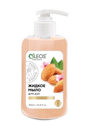 Купить Oleos мыло жидкое для рук сладкий миндаль 310 мл цена