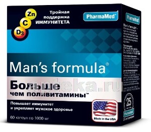 Купить МЕН-С ФОРМУЛА БОЛЬШЕ ЧЕМ П/ВИТАМИНЫ N60 КАПС цена