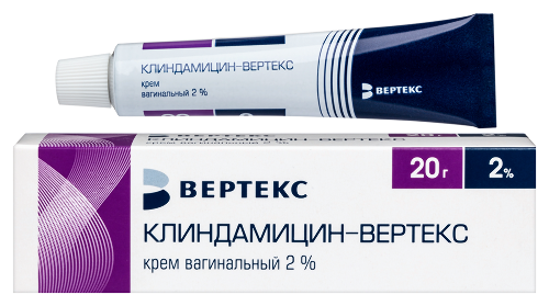 Клиндамицин-вертекс 2% крем вагинальный 20 гр