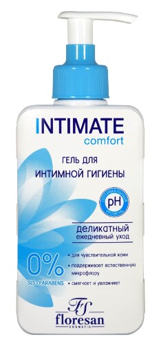 Intimate гель для интимной гигиены деликатный comfort 250 мл