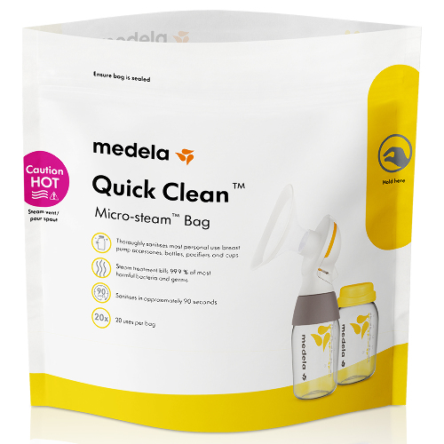Medela пакеты для стерилизации аксессуаров для кормления в микроволновой печи Quick Clean на 20 циклов 5 шт.