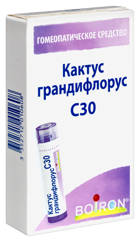 КАКТУС ГРАНДИФЛОРУС С30 ГОМЕОПАТ МОНОКОМП ПРЕПАРАТ РАСТИТ ПРОИСХОЖД