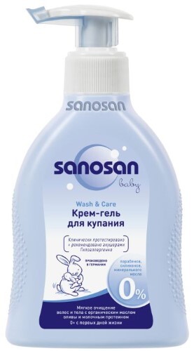 Купить Sanosan baby крем-гель для купания 200 мл/дозатор/ цена
