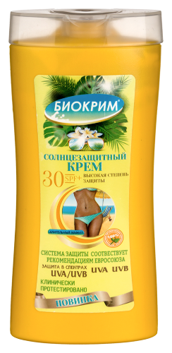 Купить Биокрим солнцезащитный крем spf 30+ 200 мл цена