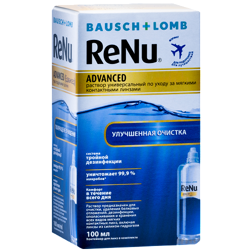 RENU ADVANCED УНИВЕРСАЛЬНЫЙ РАСТВОР ДЛЯ ЛИНЗ