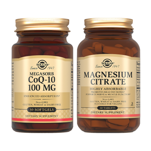 Набор Solgar коэнзим q-10 100мг №30 капс + Цитрат магния №60 табл