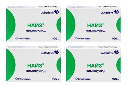 Набор Найз 0,01 №30 табл из 4 уп со скидкой