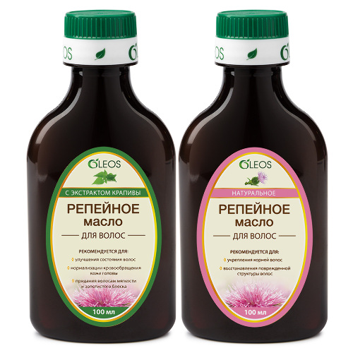 Oleos набор/масло репейное с экстрактом крапивы 100 мл 2 шт./