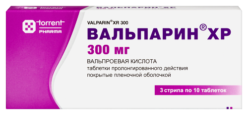 Вальпарин хр 300 мг 30 шт. таблетки пролонгированные покрытые пленочной оболочкой