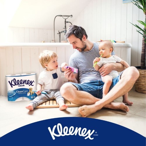 Kleenex clean care delicate white туалетная бумага двухслойная 4 шт.