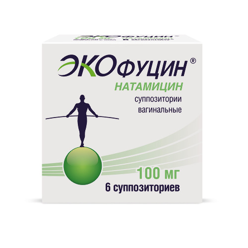 Экофуцин 100 мг 6 шт. суппозитории вагинальные