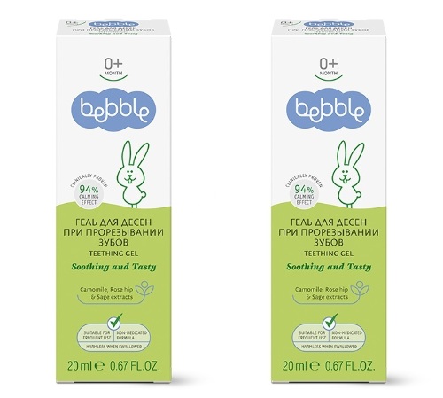 Набор  Гель для десен при прорезывании зубов Bebble 2 упаковки по специальной цене!