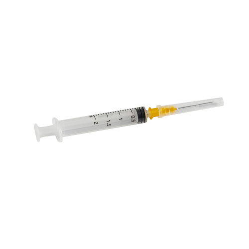 Шприц 2 мл 3-х комп c иглой 25g (0,5x25 мм) tw тонкостенной 10 шт./ цзянсу чжиюй/