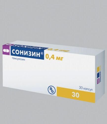 Купить Сонизин 0,4 мг 30 шт. капсулы с модифицированным высвобождением цена