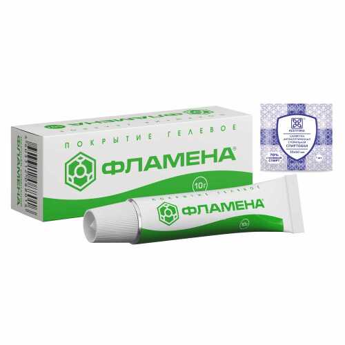 Фламена покрытие гелевое/туба 10 гр+салфетка/