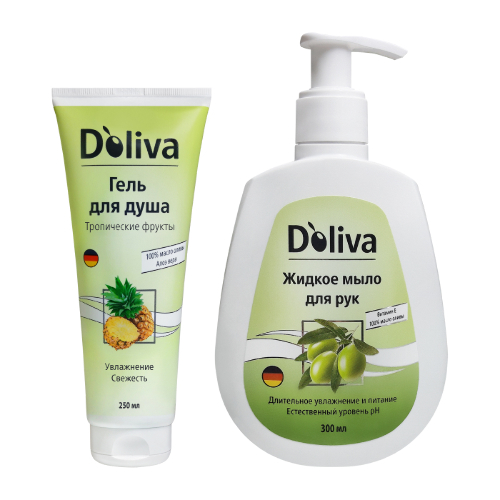 Купить Doliva гель для душа тропические фрукты 250 мл цена