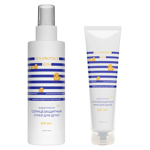 НАБОР ФИТОКОСМЕТИК Sun Protect СПРЕЙ ДЛЯ ДЕТЕЙ СОЛНЦЕЗАЩИТНЫЙ SPF50+ 150МЛ + КРЕМ ДЛЯ ДЕТЕЙ СОЛНЦЕЗАЩИТНЫЙ SPF50+ 75МЛ