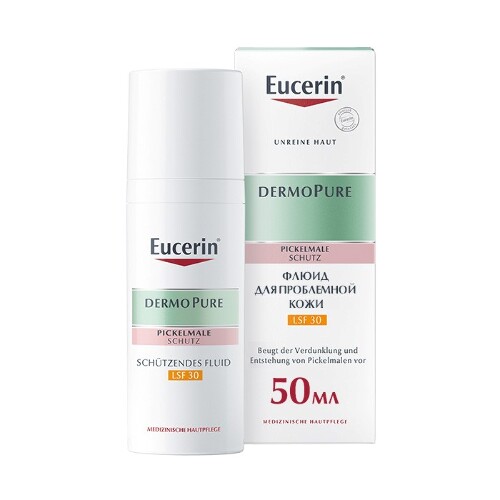 Купить Eucerin dermopure флюид для проблемной кожи spf30 50 мл цена
