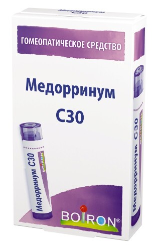 Купить Медорринум с30 гомеопатические монокомпонентный препарат животного происхождения 4 гр гранулы гомеопатические цена