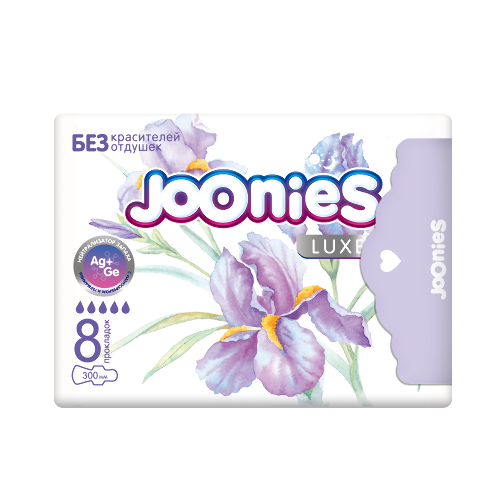 Купить Joonies прокладки ночные гигиенические женские 8 шт./ luxe цена